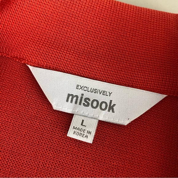 Exclusively Misook Single Button Front Blazer Jacket Large Red - Picture 5 of 7